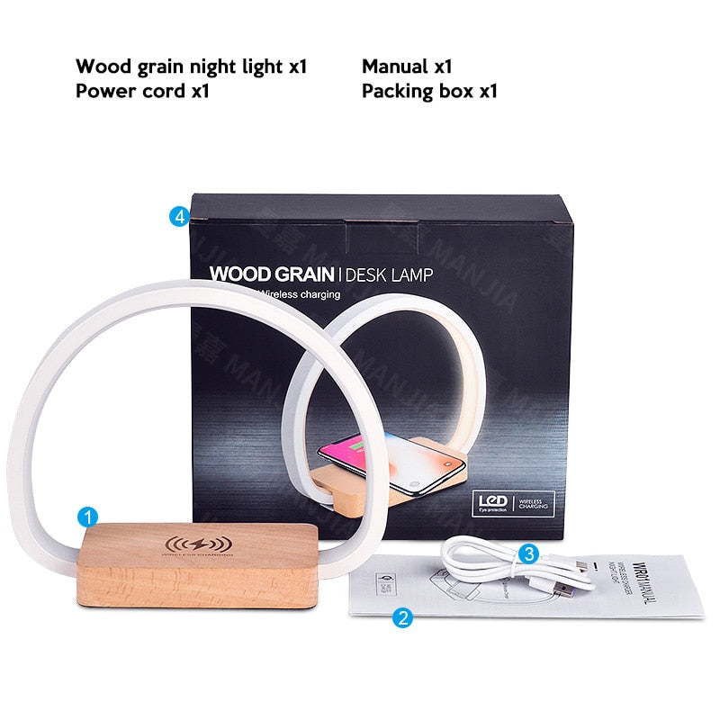 Bedside Lamp Wireless Charger