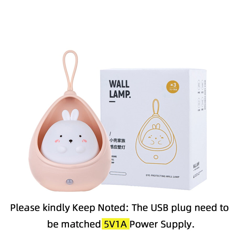 Hanging animal wall lamp