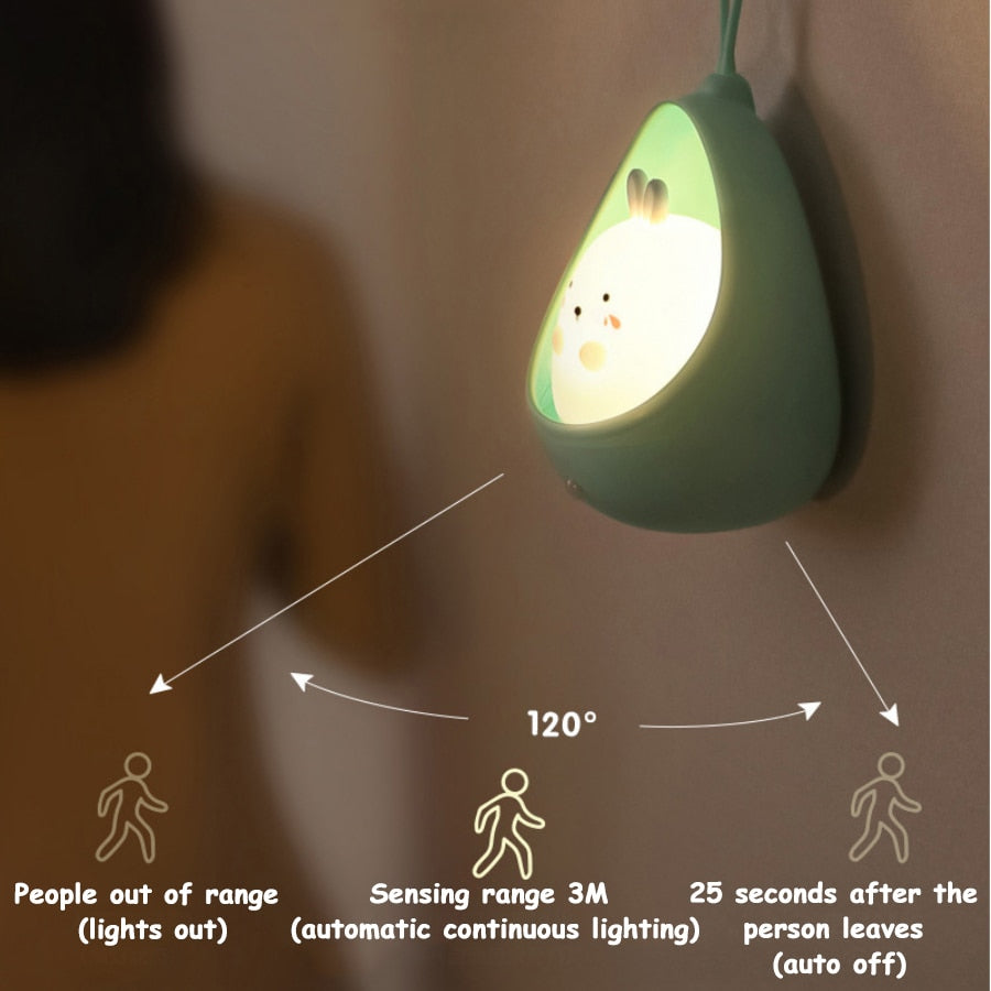 Hanging animal wall lamp