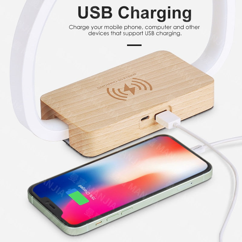 Bedside Lamp Wireless Charger