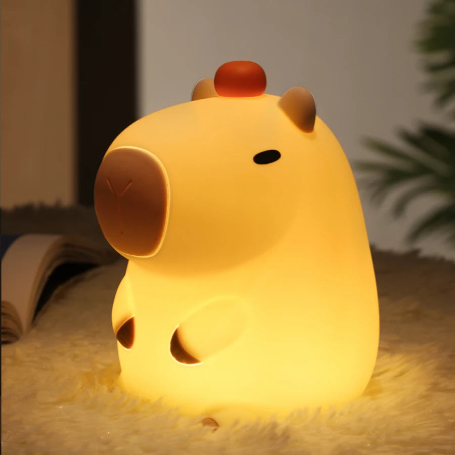 Cute Silicone Capybara Night Light