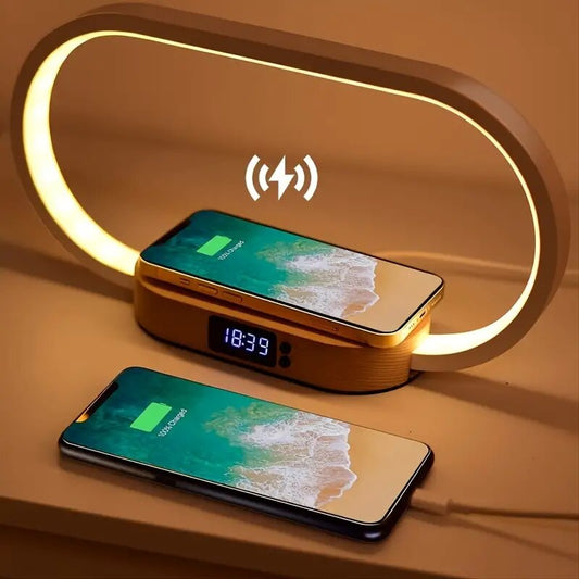 Oval Touch Controlled Wireless Charging Desk Night Light