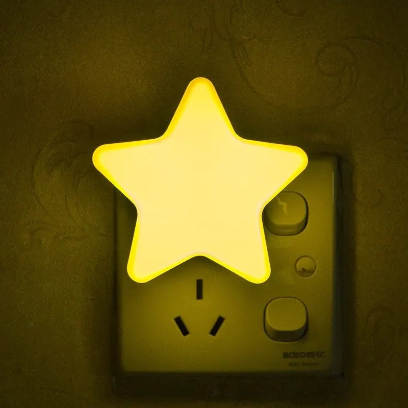 Star Mini LED Night Light US/EU Energy-saving Light